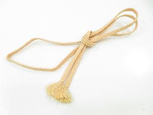 リサイクル　和装小物　帯締め　金糸　正絹　手組　平組